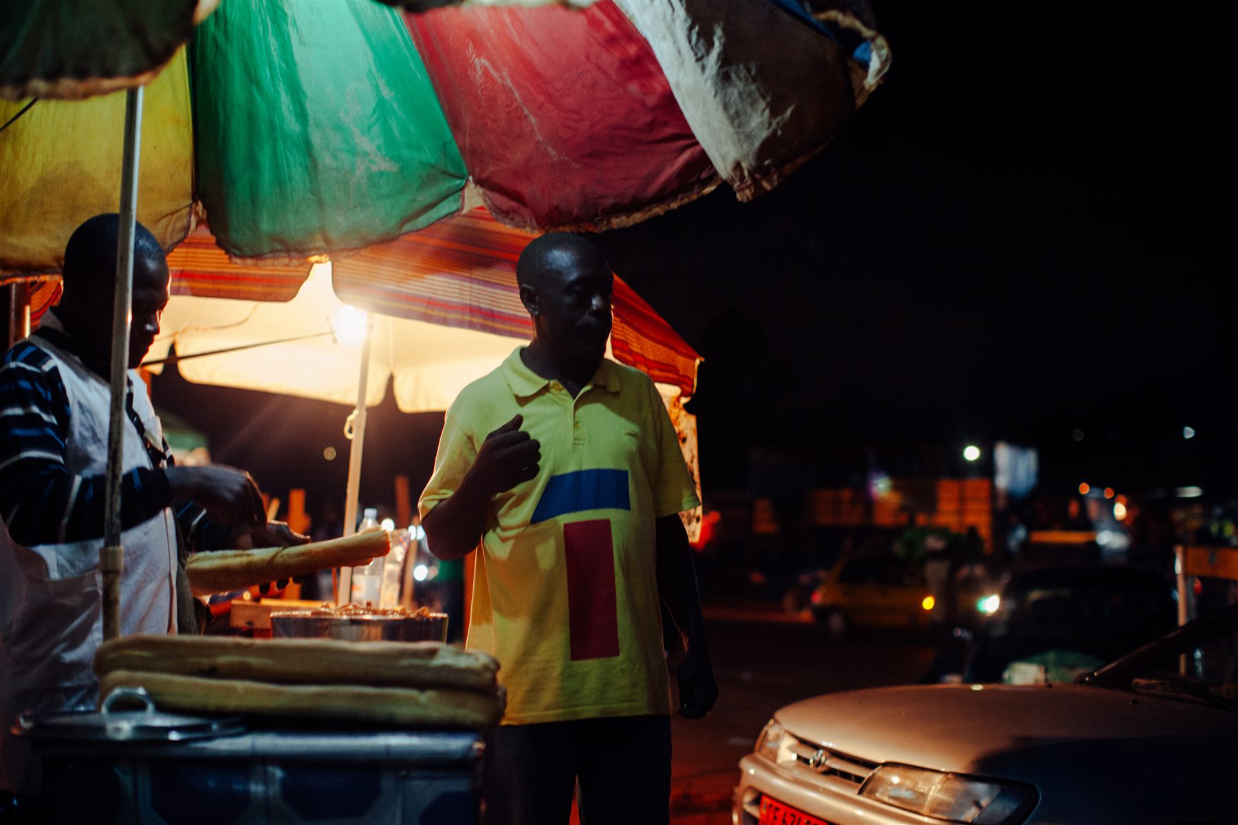 Night market scene